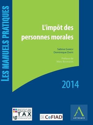 cover image of L'impôt des personnes morales